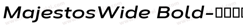 MajestosWide Bold字体转换